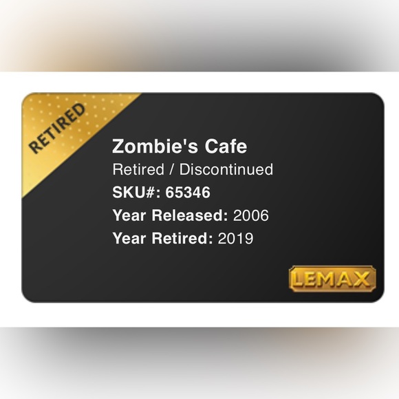 Lemax Retired Spooky Town Zombie's Cafe - 2006 Halloween Village   #65346 - Picture 10 of 10